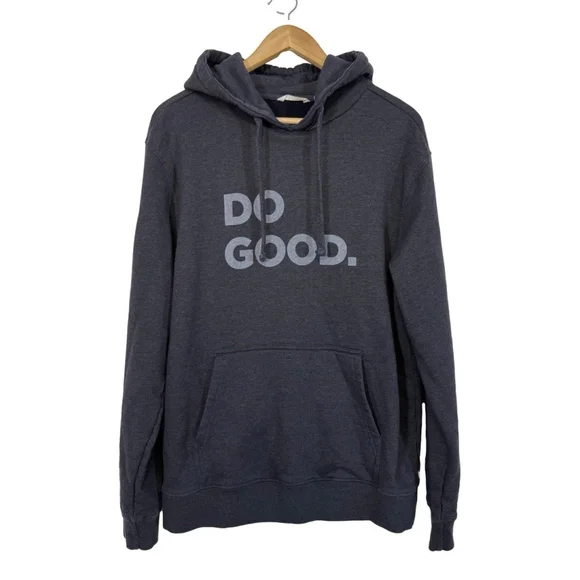 Cotopaxi Men’s Do Good Hooded Sweatshirt Large Blue Organic Cotton Sustainable - Picture 1 of 8